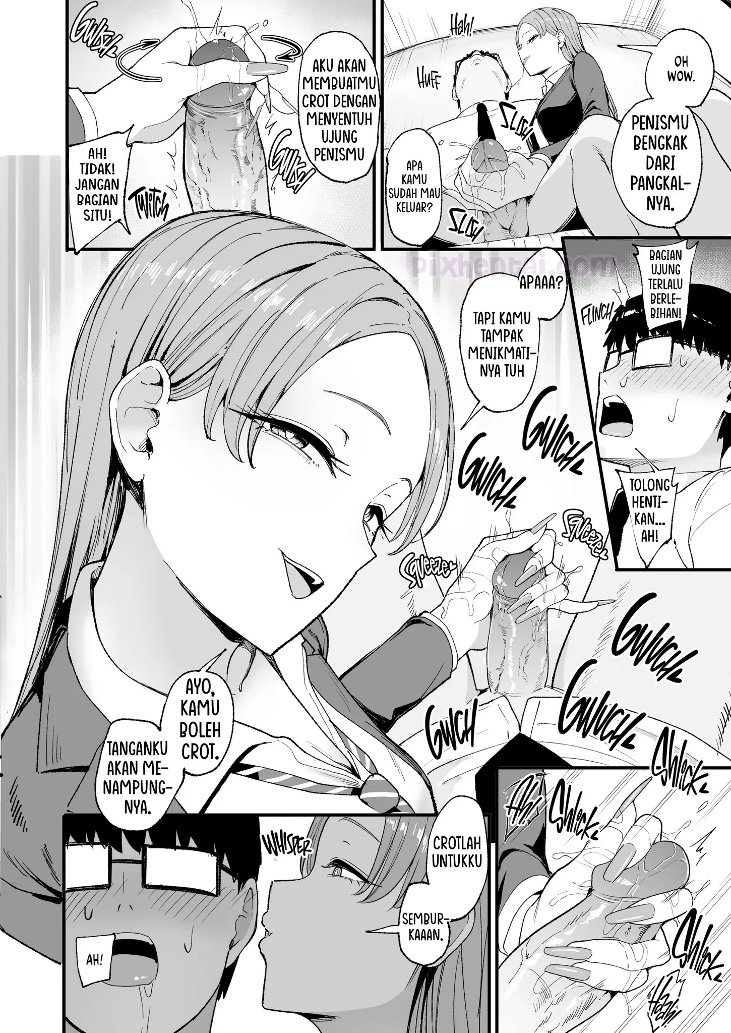 Komik hentai xxx manga sex bokep The Gyaru I Hang Out with Lets Me Use Her Pussy 4 page 17